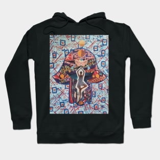 EMERGENCE Hamsa by Harriette Knight Hoodie